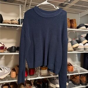 H&M Navy Textured Sweater